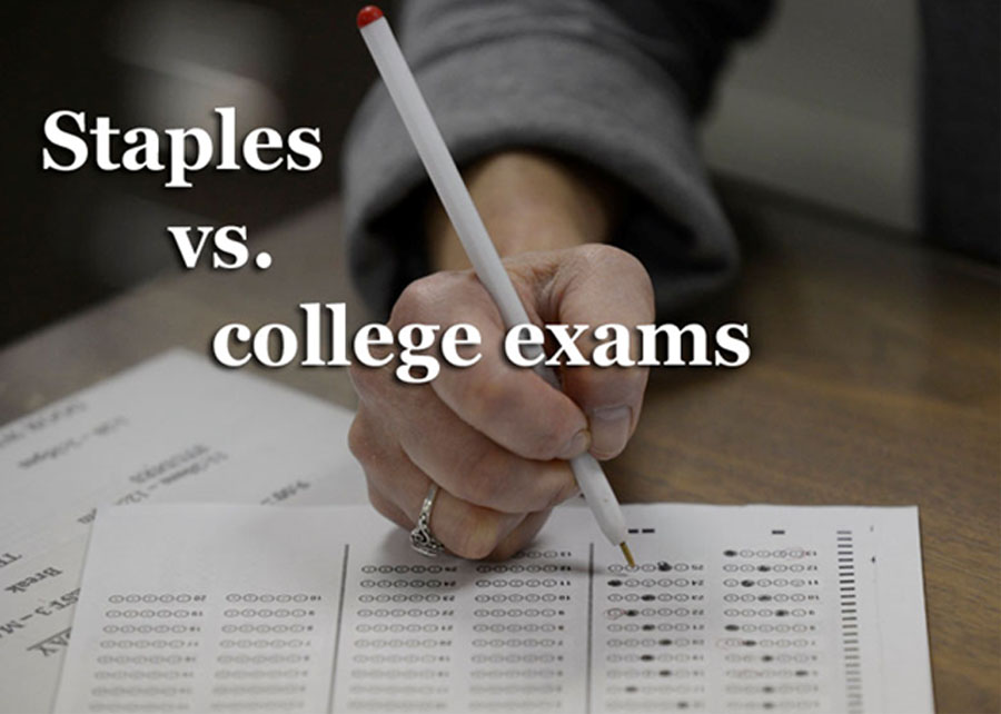 Midterms at Staples are scheduled differently than most college, giving students less of a university experience but using time efficiently. 