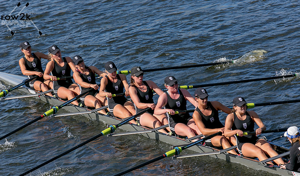 The+womens+youth+eights+boat+from+the+Saugatuck+Rowing+Club+competes+in+the+Head+of+the+Charles+Regatta+where+they+came+in+first+place.+