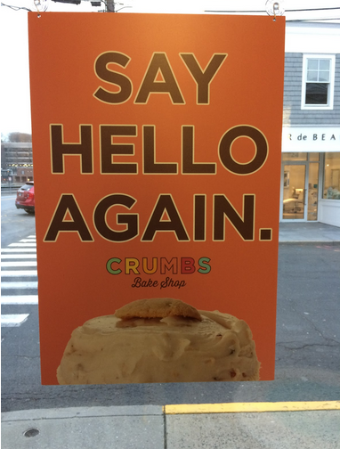 Crumbs celebrates its return with lots of new goodies