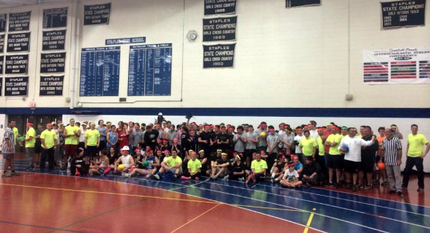Students and police play together in Dodge-A-Cop