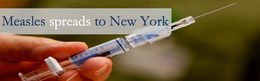 Measles spreads to New York