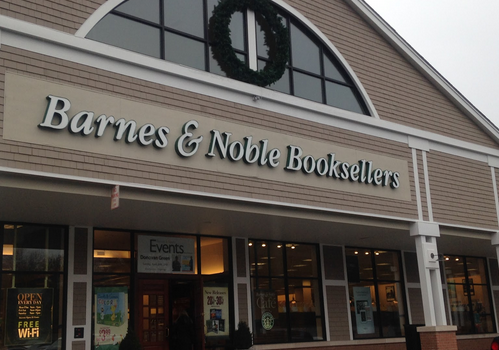 Situated in the same plaza as Angelinas Pizza, Barnes and Nobles is an ideal location for students at Staples to complete their homework and study.
