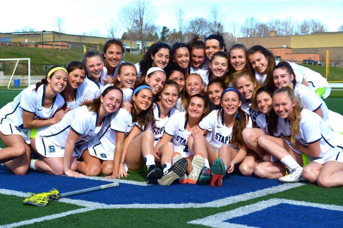 Girls lacrosse preparing to take the field