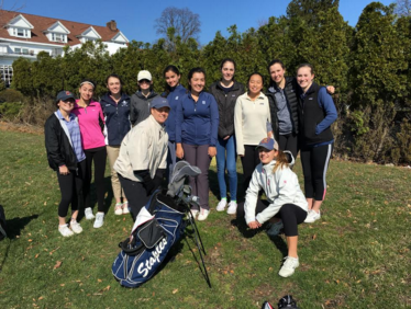 Girls golf swings into the new season