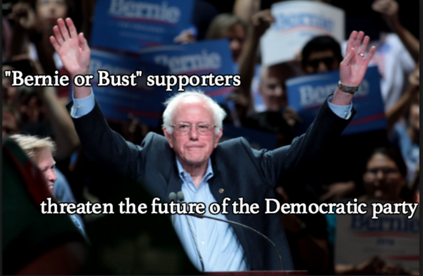 “Bernie or bust” supporters damage the Democratic party