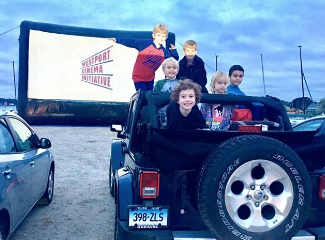 Popcorn at the beach: Compo hosts drive-in movie