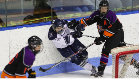 Wreckers Boys’ Ice Hockey Gains Point Against Rival Stamford/Westhill