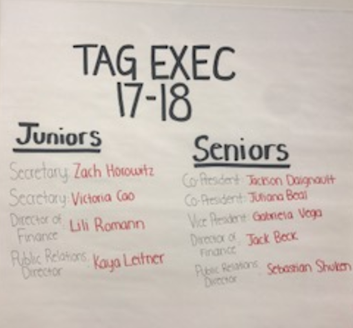New T.A.G. leadership announced with the departure of the senior class