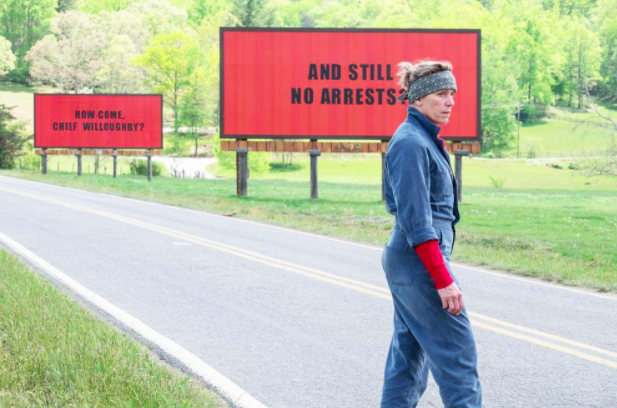 “Three Billboards Outside Ebbing, Missouri” enchants audiences everywhere