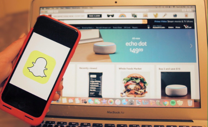 Amazon%2C+Snapchat+test+out+easier+way+to+shop