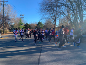 Thousands participate in the annual Turkey Trot race.