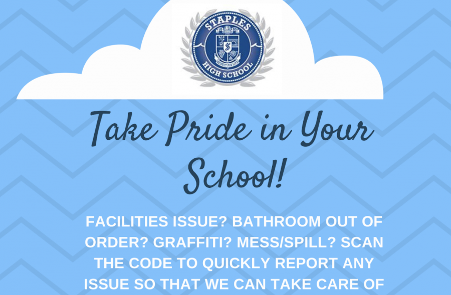 Student Assembly posts flyers in bathrooms to report vandalism and damage.