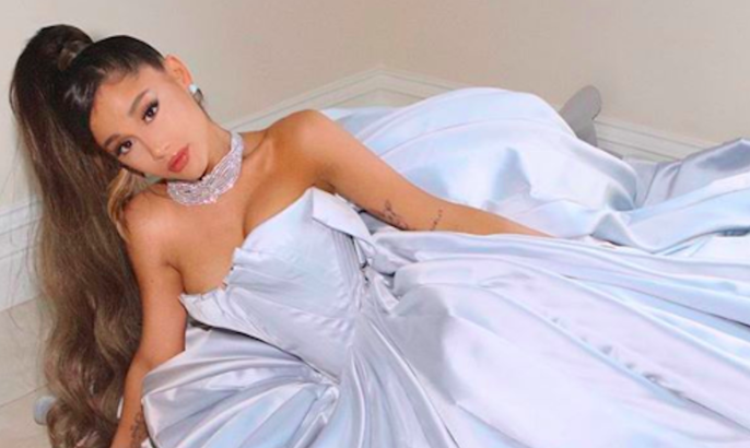 Ariana+Grande+posted+this+picture+along+with+many+others+like+it+on+Instagram%2C+showing+off+the+dress+that+she+had+planned+on+wearing+to+the+Grammys.