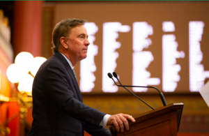 Governor Ned Lamont (pictured) discussing and easing concerns about his school redistricting proposal in a meeting with the First Selectmen throughout Connecticut.