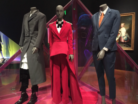 The Museum of Fine Arts, Boston showcases their temporary Gender Bending Fashion exhibit that features many famous pieces worn by actors and musicians throughout history.