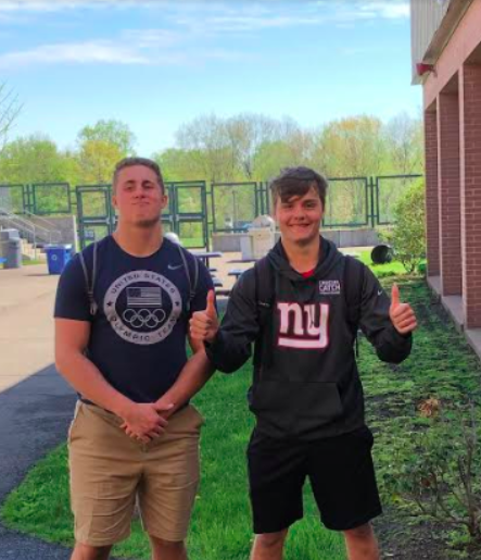 Matt Almansi ’19 and Henry Engles ’19 prepare to play sports at the collegiate level