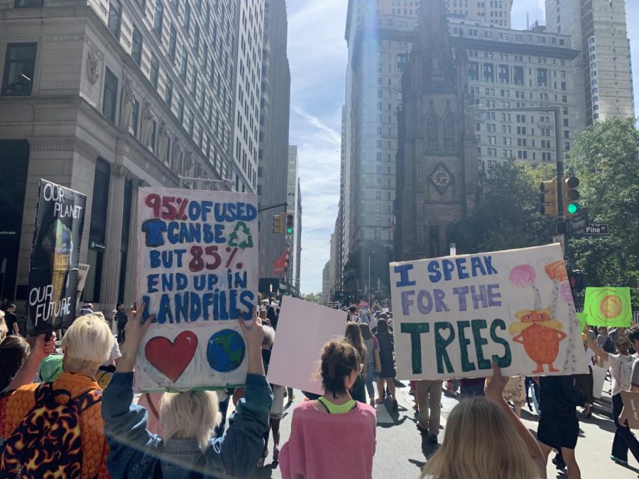 Thousands+of+people+of+all+ages+took+to+the+streets+in+the+Climate+Strike+in+NYC+on+Sept.+20+to+fight+for+environmental+causes.