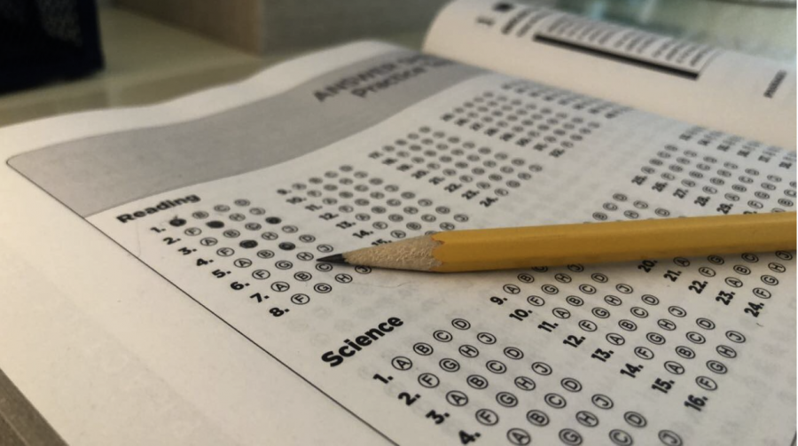 An American College Testing (ACT) test preparation book. Starting in 2020, students will have the ability to retake any of the four individual sections. 