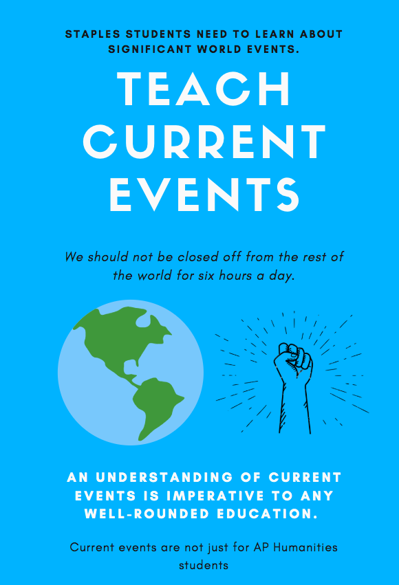 The national impeachment crisis highlights the oversight of Staples to prioritize conversations and information about significant world events.