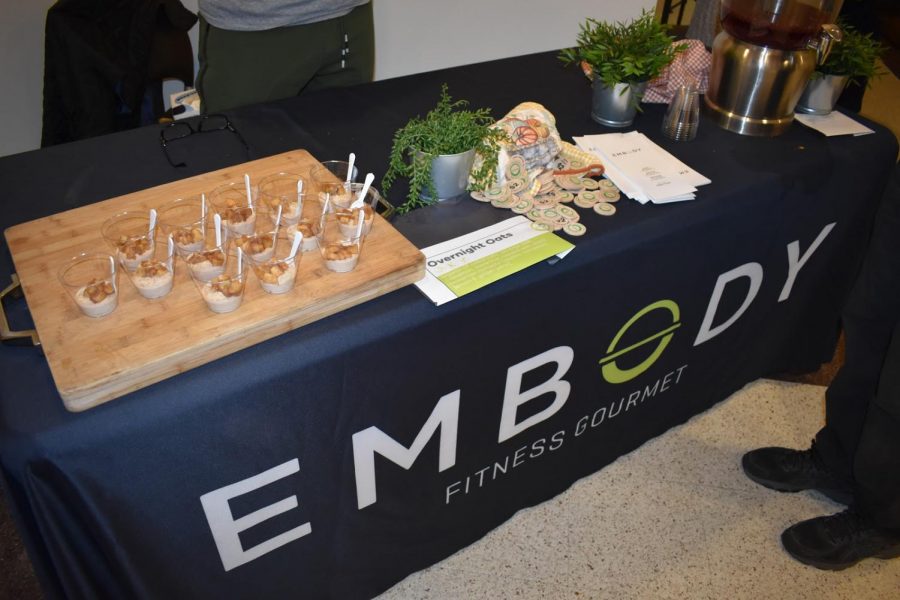 One of the booths at the event was Embody which served their overnight oats. The sampling included rolled oats soaked in coconut milk topped with apple cinnamon compote.