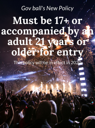 People who are 17 and under cannot enter the festival unless accompanied by an adult. This new age policy will begin next year at the 2020 music festival. 
