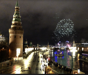 As New Years is a very significant part of Russian culture, fireworks could be heard for many nights after the holiday.