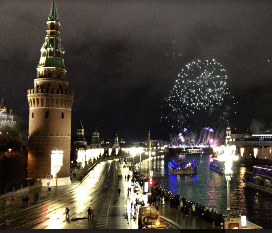 As New Years is a very significant part of Russian culture, fireworks could be heard for many nights after the holiday.