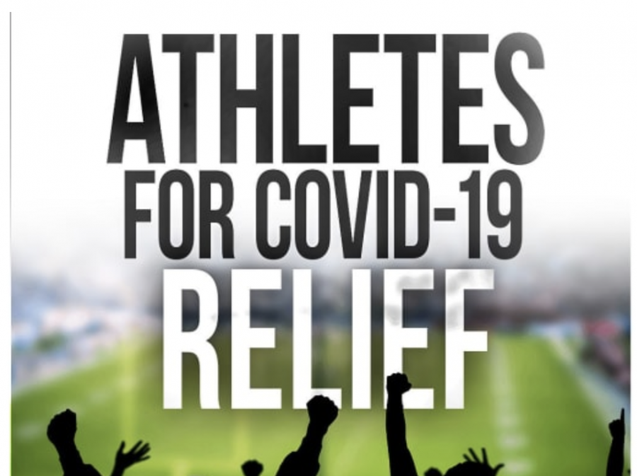 Provide a graphic credit for your multimedia: Athletes are finding new ways to inspire with coronavirus relief.
