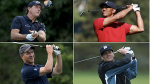 Four of sports best athletes compete in golf match for charity.