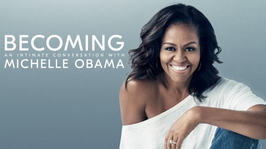 Michelle+Obama+documentary+Becoming+premiered+on+Netflix+on+May+6%2C+2020%2C+presenting+connections+with+her+bestseller+memoir.+