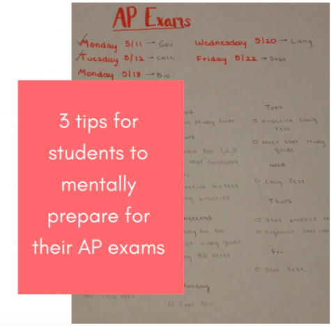 Three tips for students to mentally prepare for their AP exams