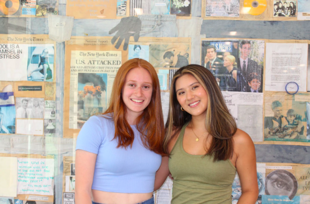 Valedictorian Lucia Wang (Right) and Salutatorian Rebecca Schussheim (left) reflect on their experiences at Staples High School and remark on some of their favorite experiences.