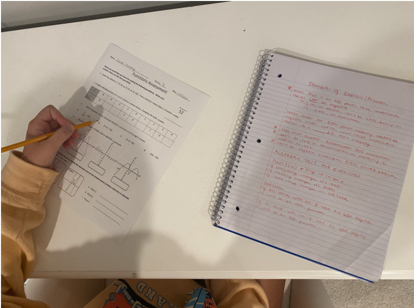 Students taking assessments should be allowed to use their hand-written notes in all scenarios where it is possible, as to eliminate the possible advantage that remote learners have of test-taking in their own home. 