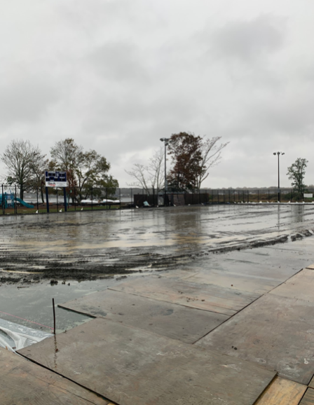 The LongShore Ice hockey rink will begin construction in the next few weeks after a summer of tennis. The rink is planning on opening for the public Thanksgiving weekend.
