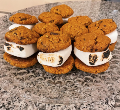 Pumpkin chocolate chunk oatmeal cookies are a fun and festive treat for Thanksgiving as well as the fall season.