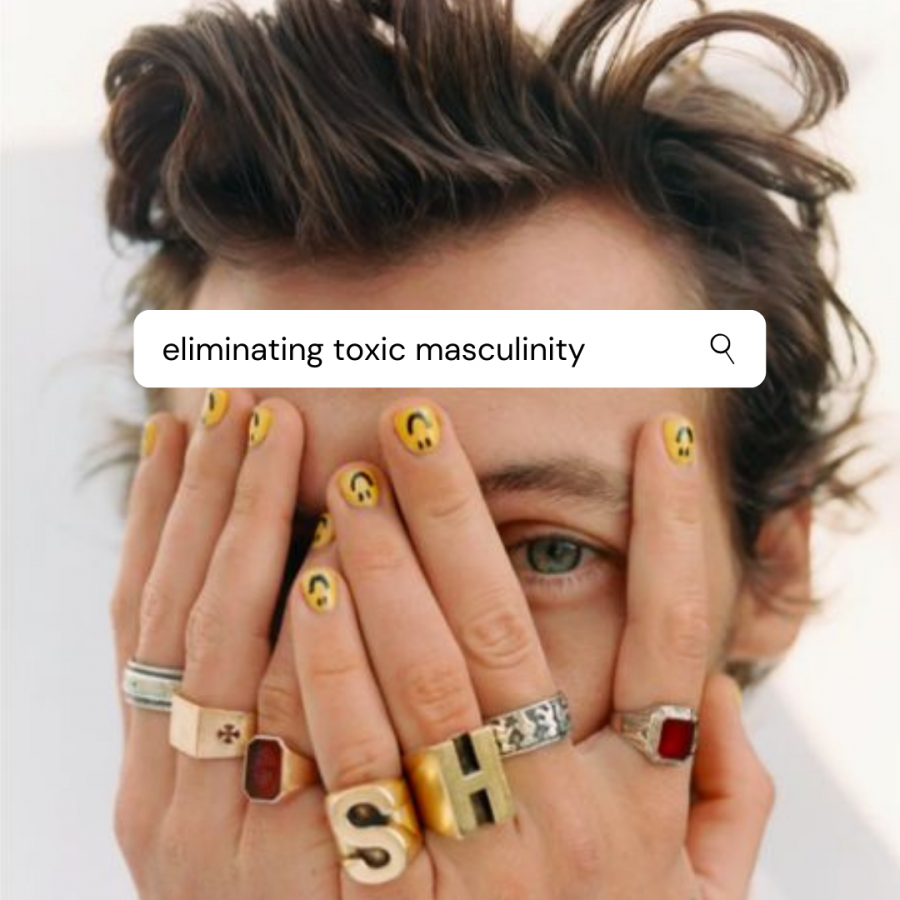 Harry+Styles+breaks+social+norms+by+wearing+a+dress+on+Vogues+cover+issue.+Styles+is+the+first+solo+male+to+appear+on+the+cover+for+Vogue.+