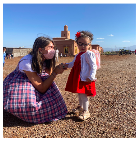 Remi Levitt ’21 used Staples’ period of remote learning to give back to Moroccan children in the village of Atlas Kinder. 