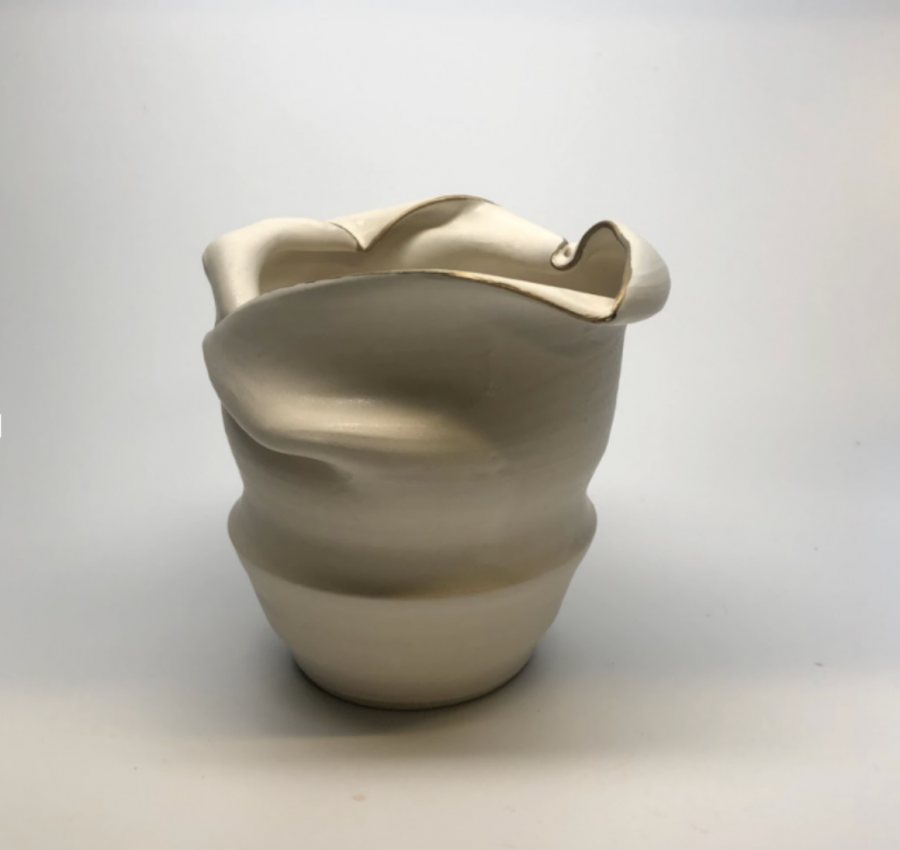 This vase was created this fall and the piece will be included in Kate Stephan’s ’21 mid-year portfolio project.