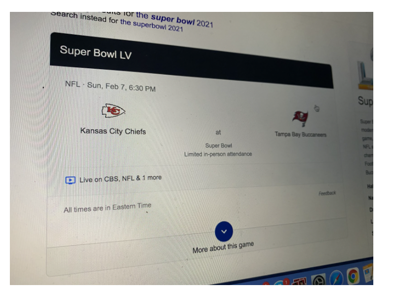 The Super Bowl is an annual championship game of the National Football League. This year, adjustments are being made so that the Kansas City Chiefs and the Tampa Bay Buccaneers will still be able to compete. 