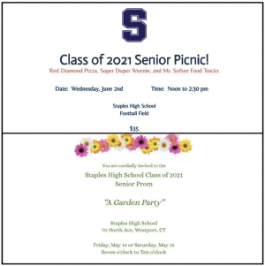 With the end of the year right around the corner, seniors are turning their attention to internships,prom,the senior picnic and graduation. The permission slip, which includes a $100 check for attendance, and invitation were sent out by the administration to seniors. 