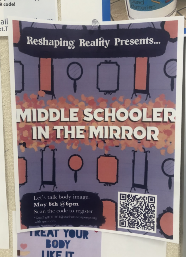 Reshaping Reality has put up several posters around the school, including a QR code to the Zoom (which can be scanned here), which takes place on May 6 at 6 p.m.
