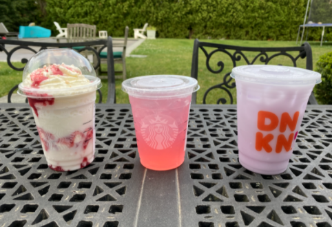 The Dunkin’ and Starbucks summer menu contains lots of bright summery colors, however, the flavors they included were bland and not at the same level as past seasonal releases. 