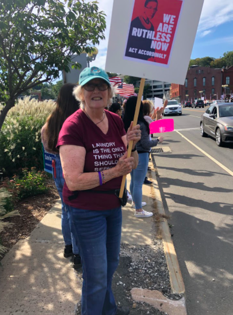 In response to the Texas abortion ban and subsequent Supreme Court ruling, protesters yelled chants such as “my body, my choice” and “we won’t go back” throughout the rally.