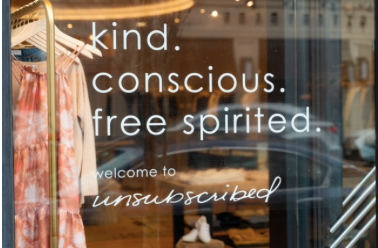 New sustainable clothing store, Unsubscribed, opened next to Benefit in downtown Westport.