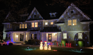 Houses around Westport spotted with early Christmas spirit with decorations and lights surrounding their homes. 

