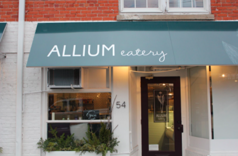 Allium Eatery is situated across from the Westport train station in an inviting space among other restaurants, serving both fresh and boxed American café dishes.  