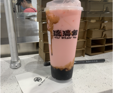 Boba has become a popular drink that incorporates boba, a pearl made of tapioca starch that comes from the cassava root, and a drink (usually a sort of tea). The Whale Tea offers a wide variety of boba flavors and additional toppings to choose from. 