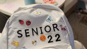 The second semester of the 2021-22 school year came with an old tradition of vibrant new backpacks from the senior girls. The types of bags ranged from kids entertainment designs to homemade diy designs.