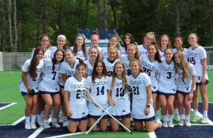 Madison Mayr ’24 (second row furthest to the left) is excited for this years upcoming lacrosse season and doesn’t mind playing the sport she loves over school breaks. 