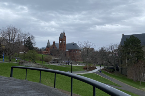 Students walk around Cornell’s campus on both self-guided and guided information sessions and tours. Students can gain a sense of the environment at schools they are thinking about applying to.